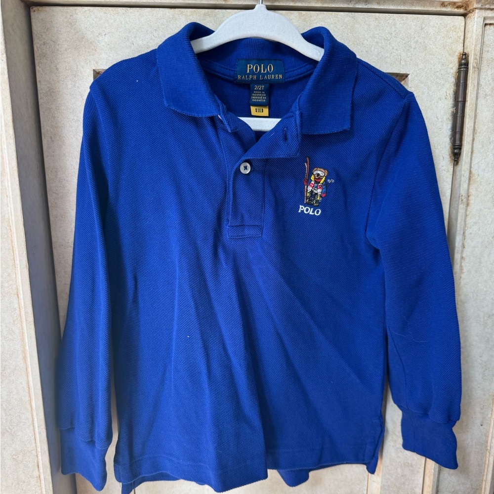Size 2T Toddler Boys Long Sleeve & Short Sleeve Ralph Lauren bundle!